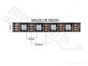 LED Strip RGB WS2812 5V - IP65 - 60 LEDs/m - 5 meters white